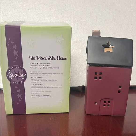 Scentsy No Place Like Home Warmer - Black and Red - Picture 2 of 2
